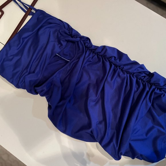 BORIFLORS Women's Cut Out Rouched Backless Spaghetti Strap Dress Size XS - Picture 8 of 14